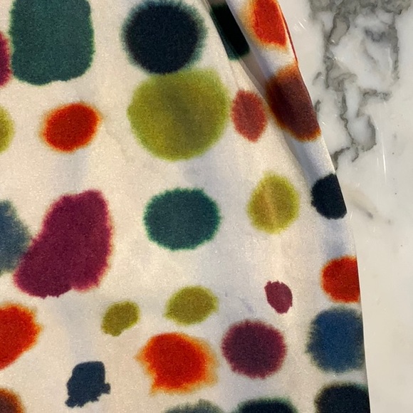 Theory Multi-Color Silk Strapless Mini Dress - Picture 5 of 9